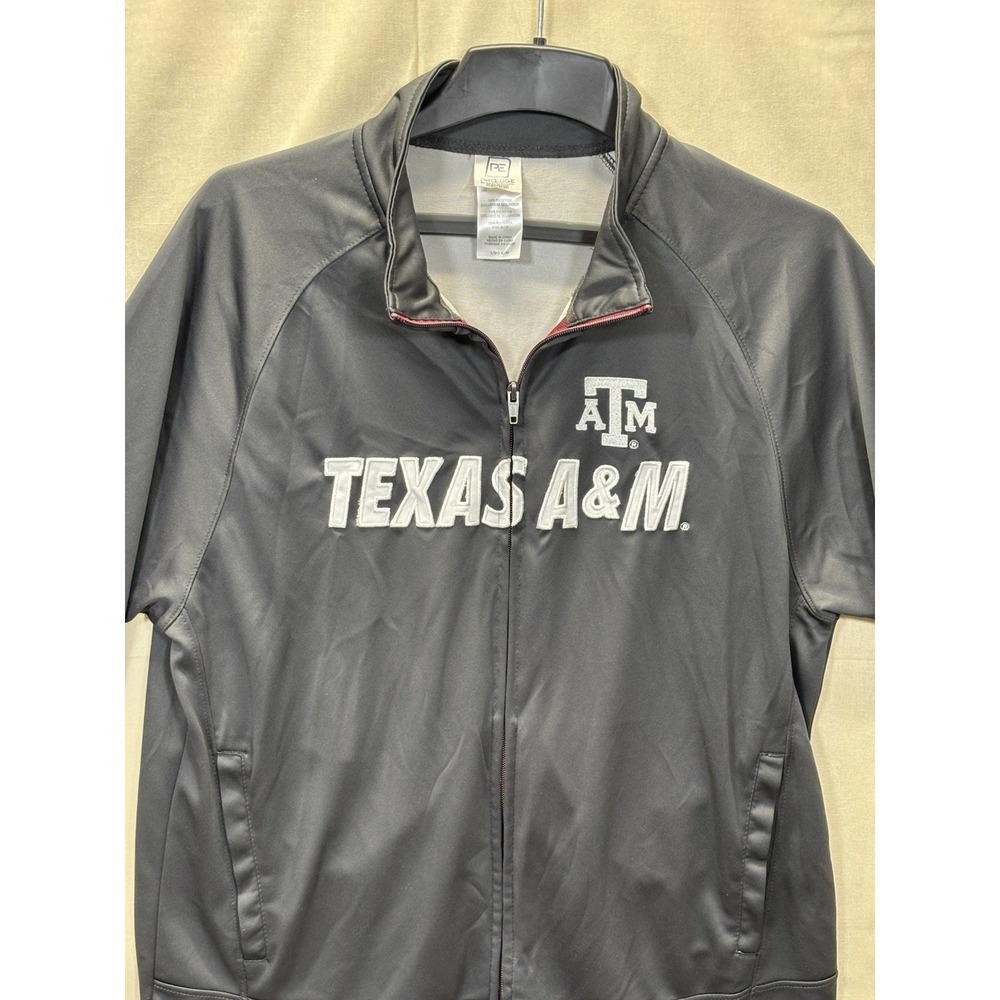 Texas‎ A&M Aggies Pro Edge Full Zip Track Jacket Mens L/G Gray - Picture 14 of 14